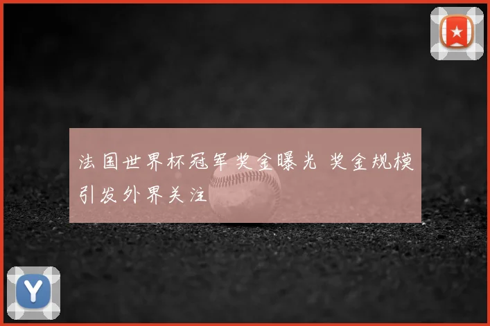 法国世界杯冠军奖金曝光 奖金规模引发外界关注